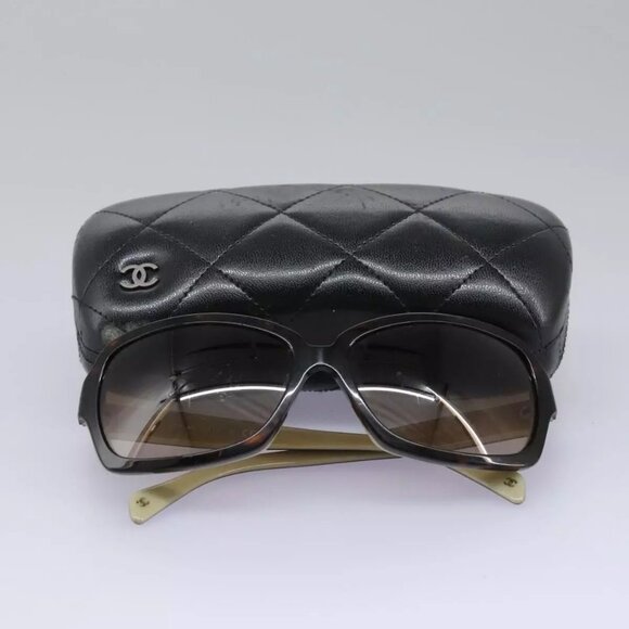 CHANEL Sunglasses plastic Brown CC Auth am7632 - Picture 5 of 15